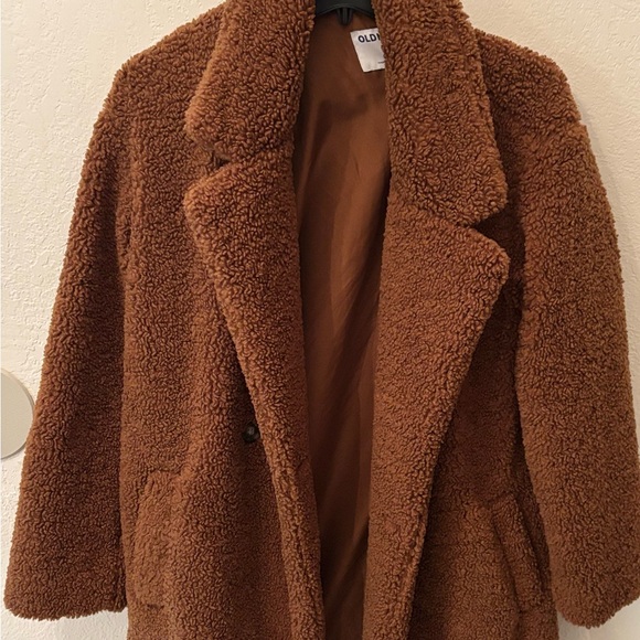 Old Navy Jackets & Blazers - Old Navy Tan Sherpa Coat